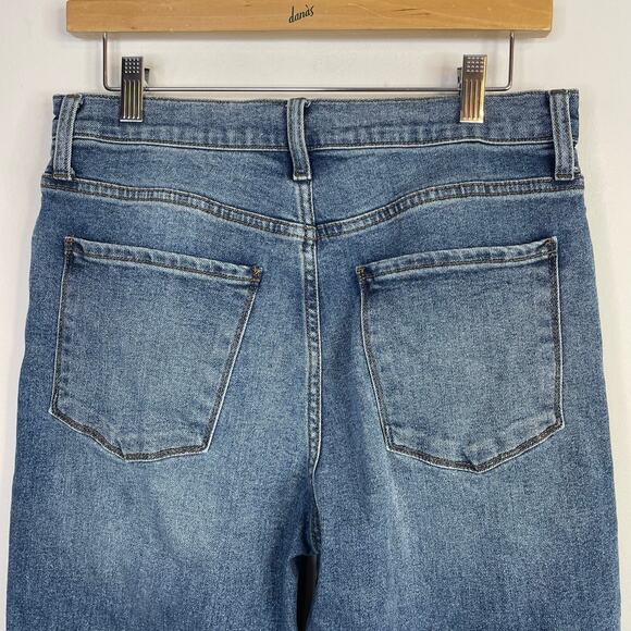 Evereve The Ever Trouser High Waist Wide Leg Cropped Stretch Jeans womens 29 - Picture 9 of 15